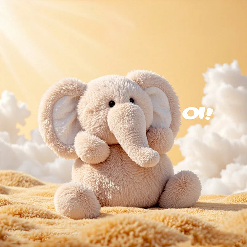20cm Cute Elephant Plush Doll | Cozy Cartoon Stuffed Toy