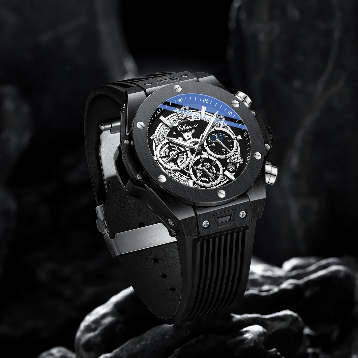 Men's Multifunctional Waterproof Sports Watch | Luminous Quartz Timepiece