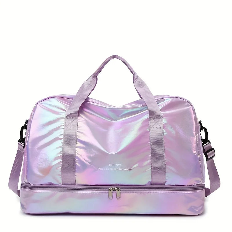 Lightweight Holographic Travel Duffel Bag | Large Capacity Tote