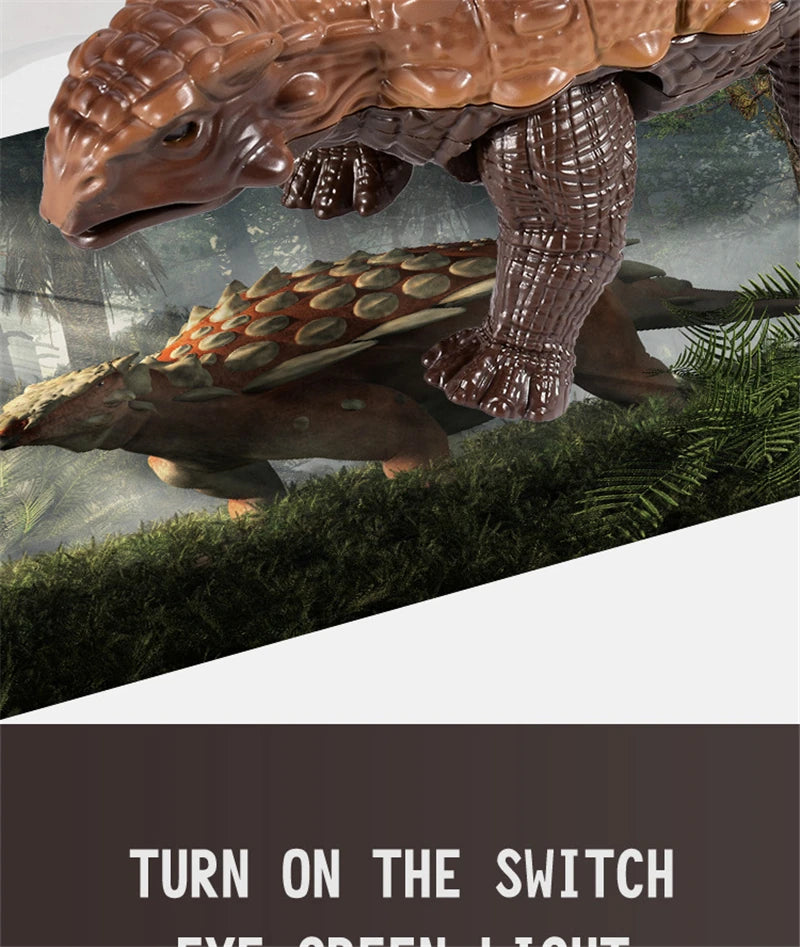 Remote Control Dinosaur Toy | Realistic Ankylosaurus Model
