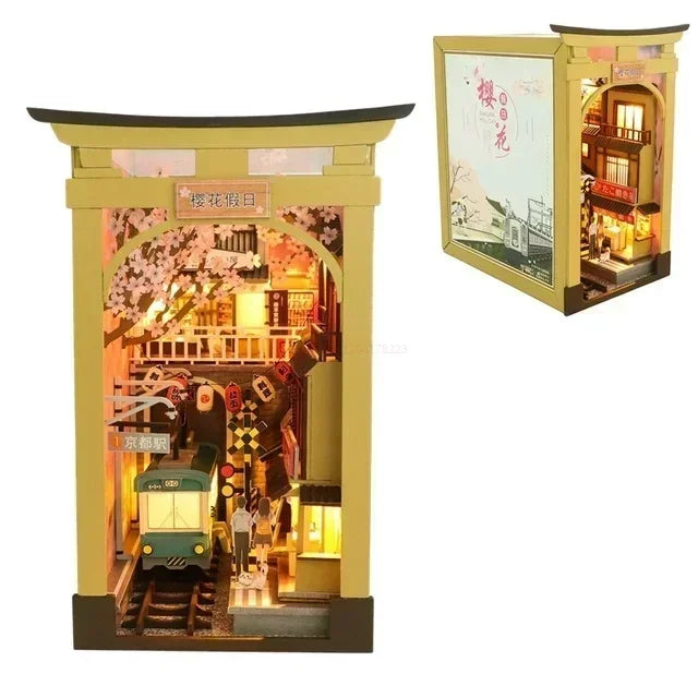 Kit de rincón de lectura de castillo en miniatura para montar | Encantadora experiencia de manualidades