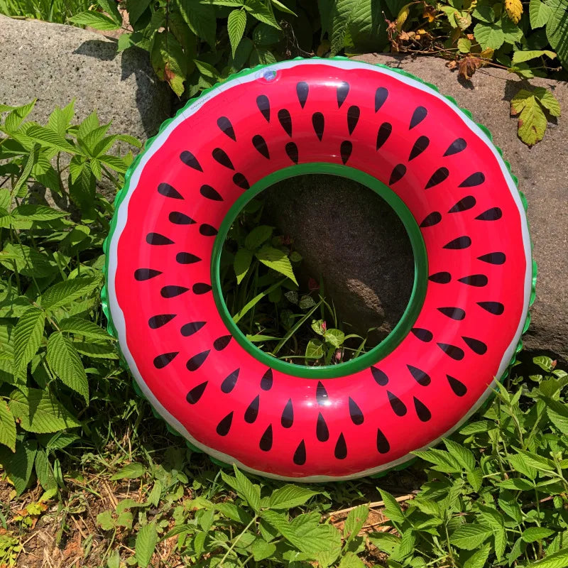 Inflatable Pineapple Watermelon Pool Float | Summer Fun Swim Ring