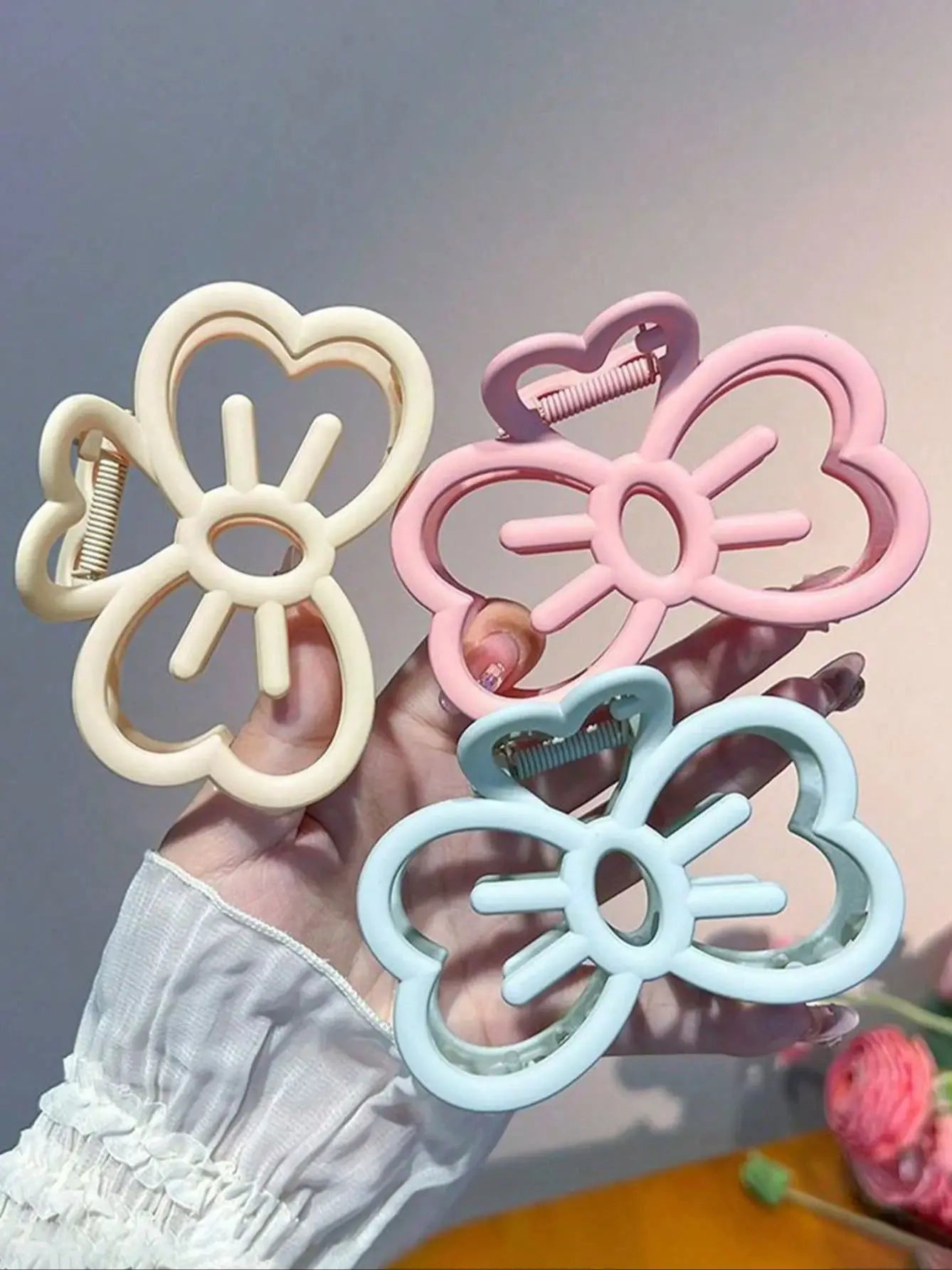 Candy Color Cat Bow Hair Clip | Stylish Hair Claw for Girls