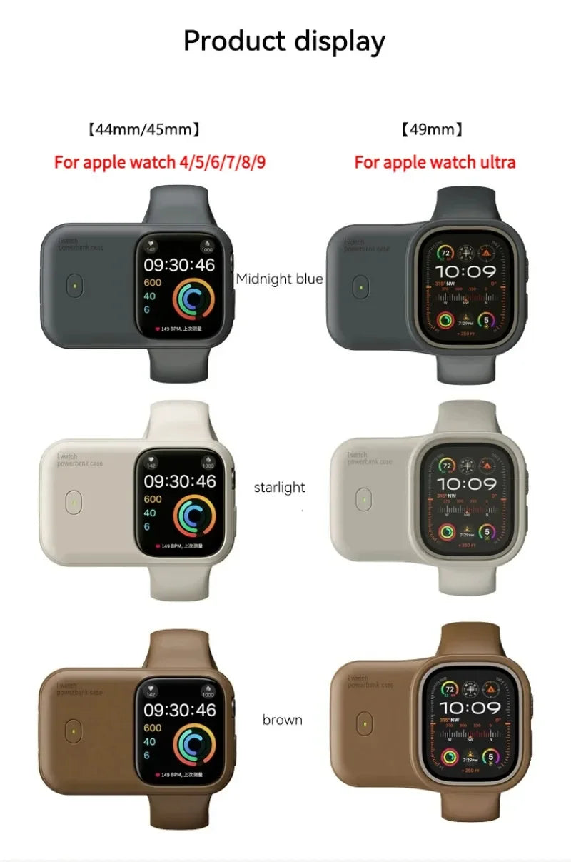 Portable Smart Watch Wireless Charger | 1200mAh Power Bank