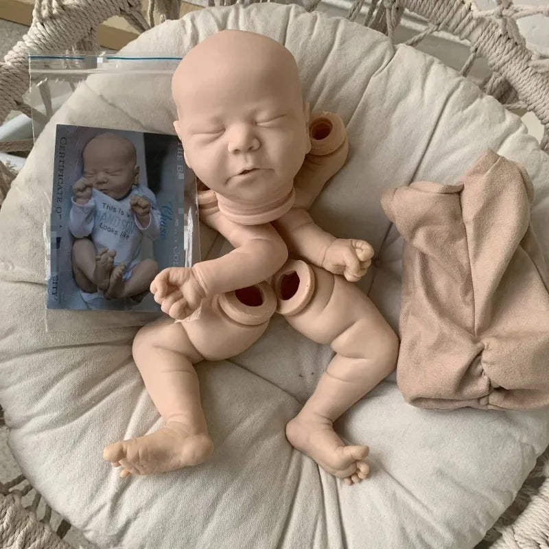 21 Inch Blank Reborn Doll Kit | Unpainted Sleeping Doll Parts