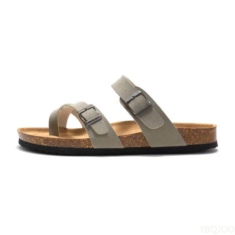 Summer Women's Cork Slippers | Trendy Casual Beach Footwear