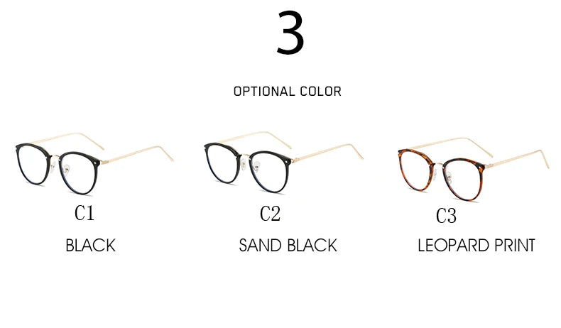 Stylish Anti-Blue Light Glasses | Round Metal Eyewear for All 2026