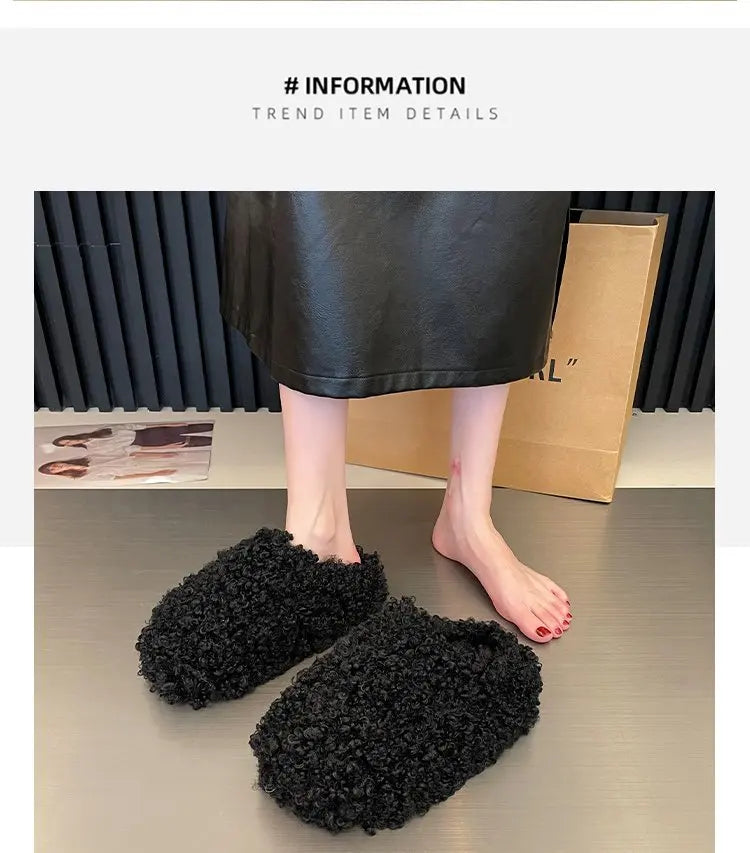Warm Plush Velvet Slippers | Cozy Lightweight Home Footwear