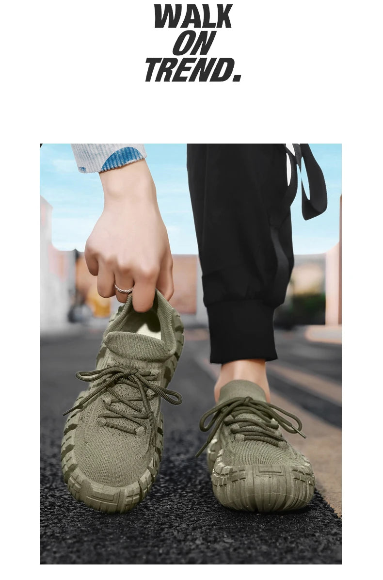 Men's Casual Breathable Mesh Shoes | Non-slip Thick Sole Comfort