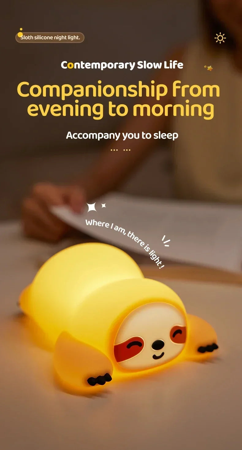 Cute Animal Silicone LED Night Light | Adorable Sleep Lamp
