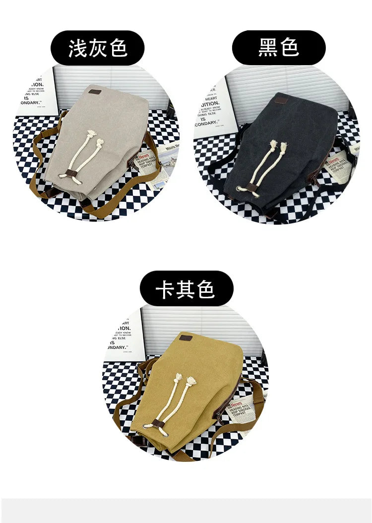 Retro Canvas Backpack Shoulder Bag | Stylish & Functional Gear