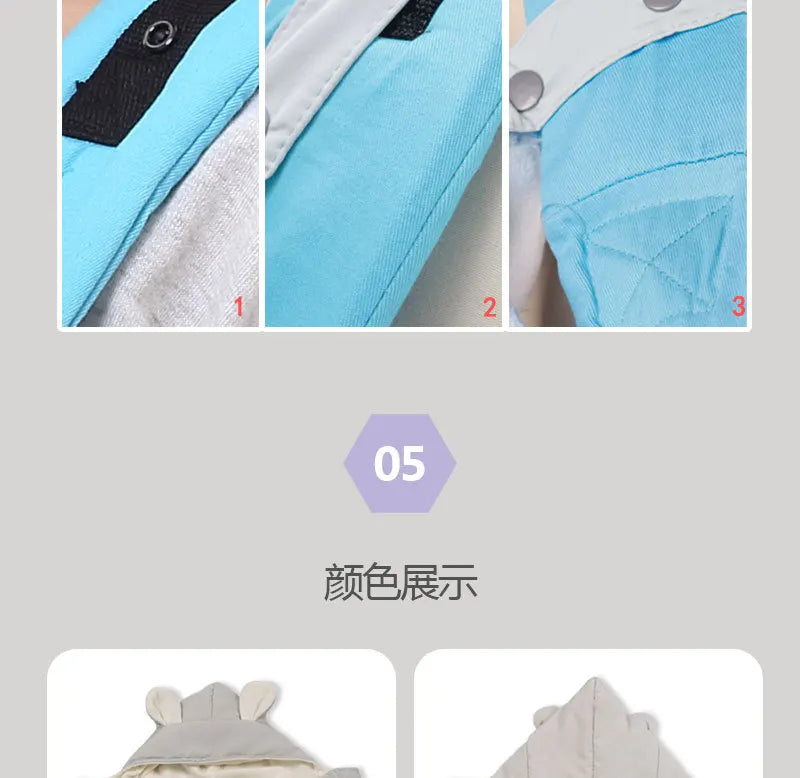Baby Carrier Wrap Cocoon Newborn Waist Seat Warm Baby Blanket Shoulder Shawl Outdoor Spring Autumn Winter Windproof Coat Blanket