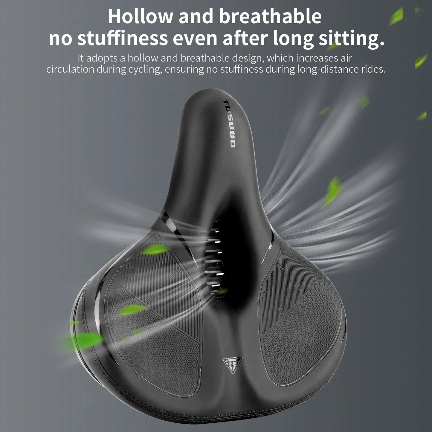 Universal Soft Bicycle Saddle - Shock Absorbing & Waterproof Cushion