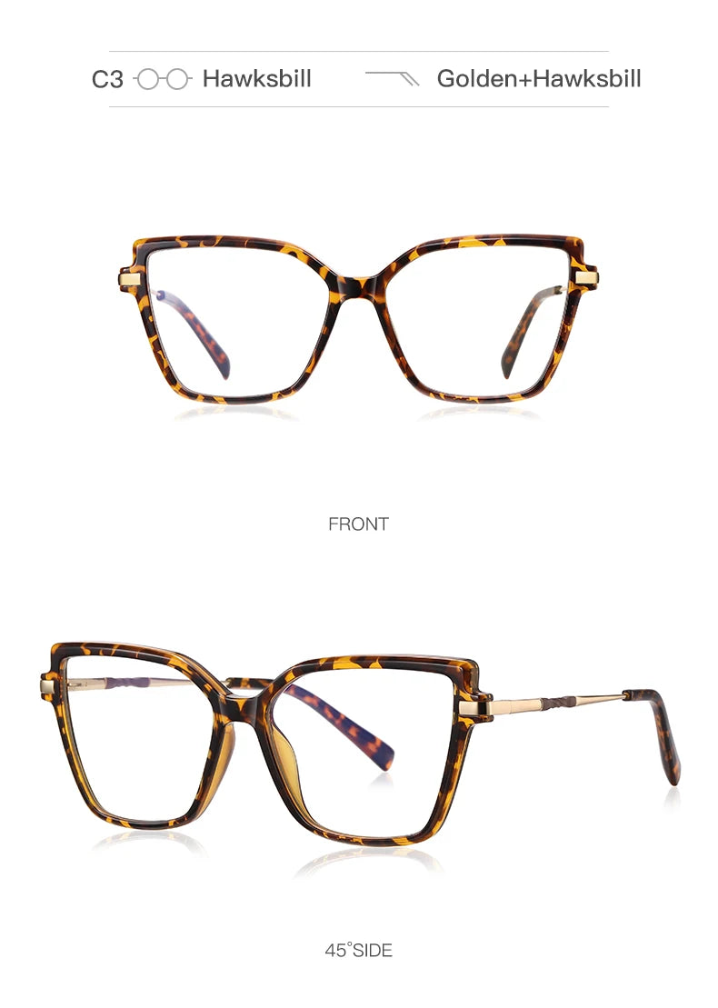 Fashionable Square Reading Glasses for Women | Anti-Blue Light