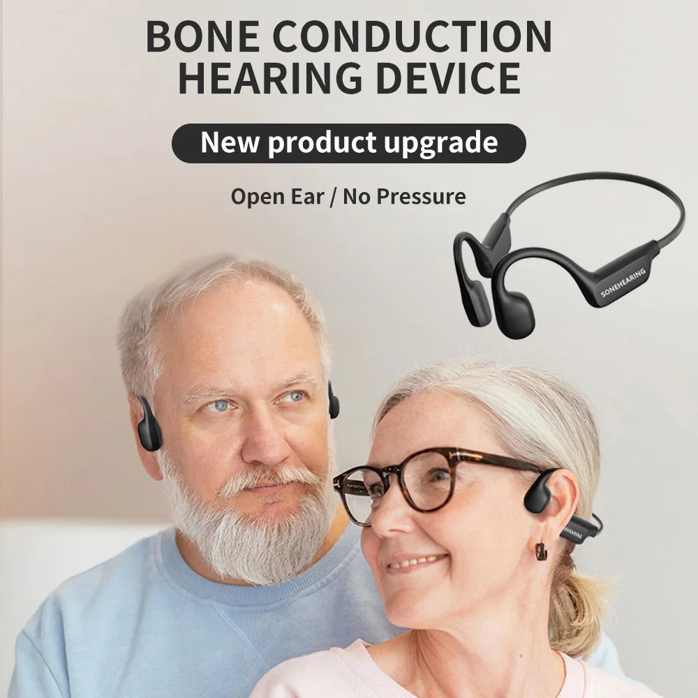 Bluetooth Bone Conduction Hearing Aid | Waterproof Wireless Headset