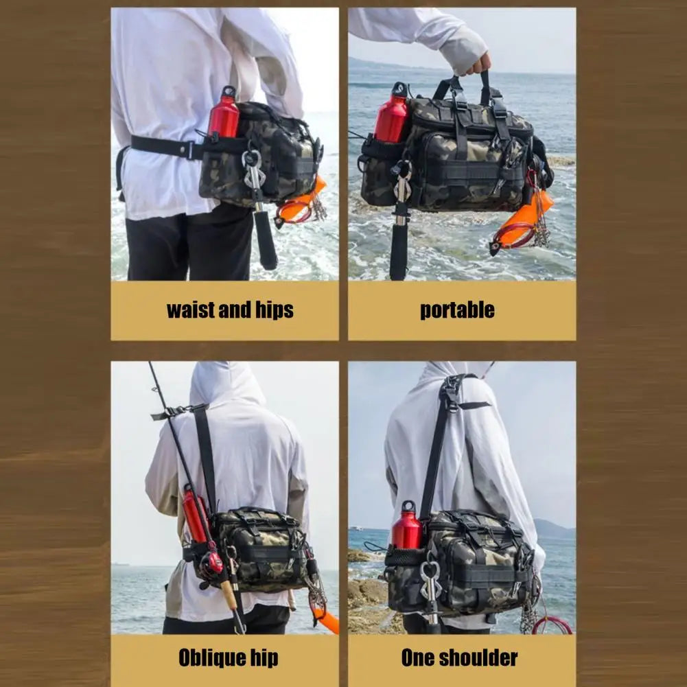 Portable Fishing Tackle Shoulder Bag | Multi-Purpose Outdoor Storage
