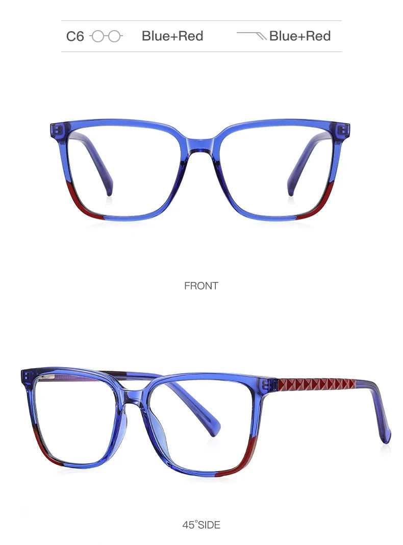 Stylish Women's Square Frame Anti-Blue Light Glasses