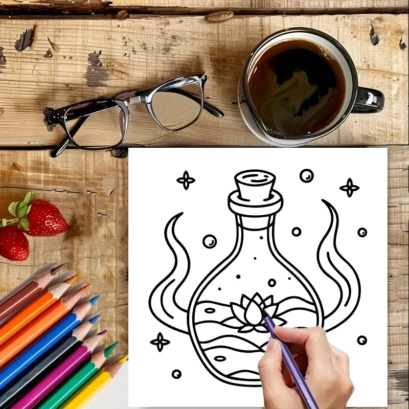Enchanting Coloring Book for Adults | Fun & Stress Relief Gift