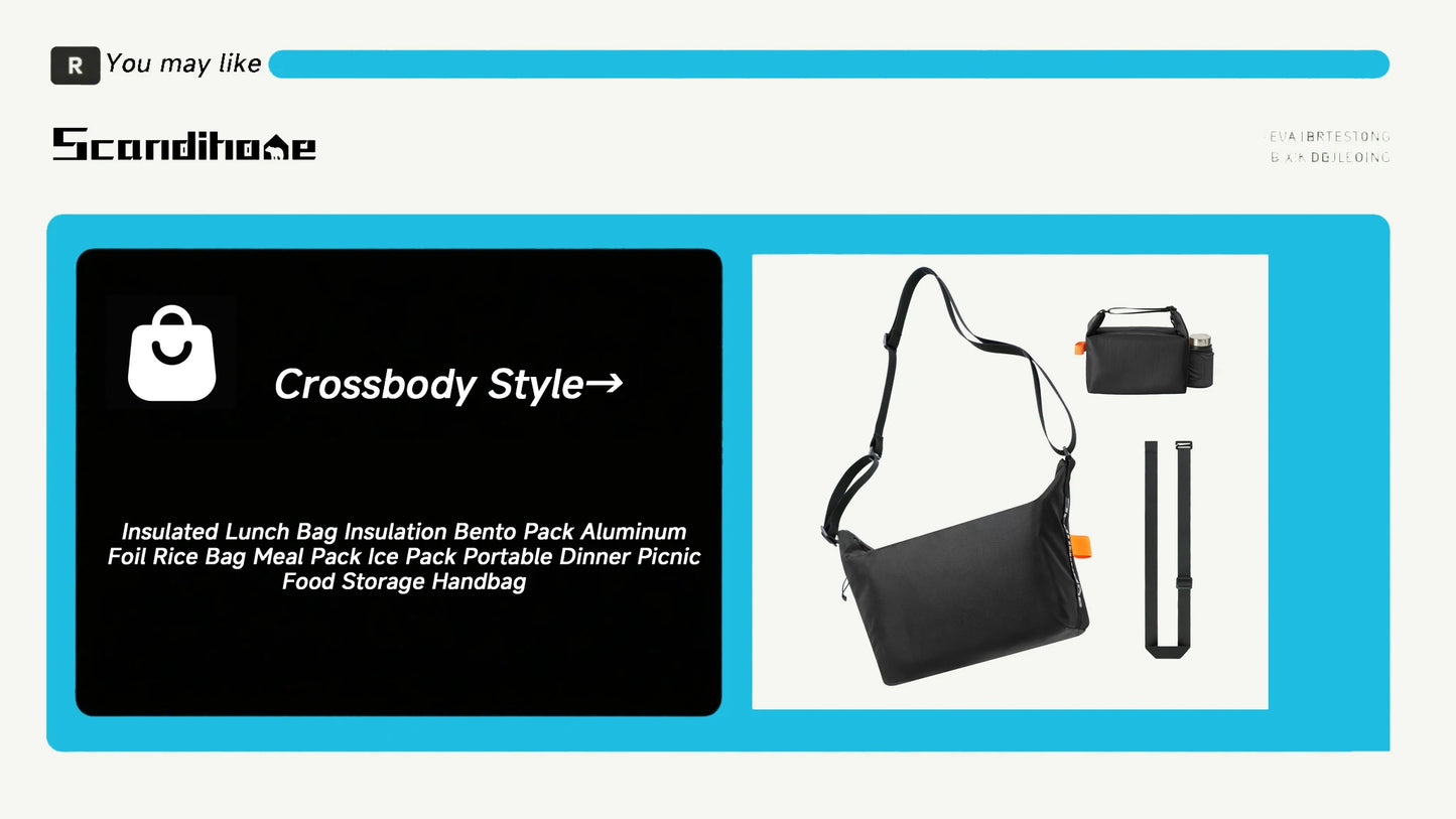 Insulated Portable Lunch Bag | Perfect for Meals on-the-Go