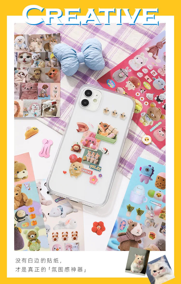 Cute Decorative Sticker Book | 30 Sheets Stationery Gift for Kids