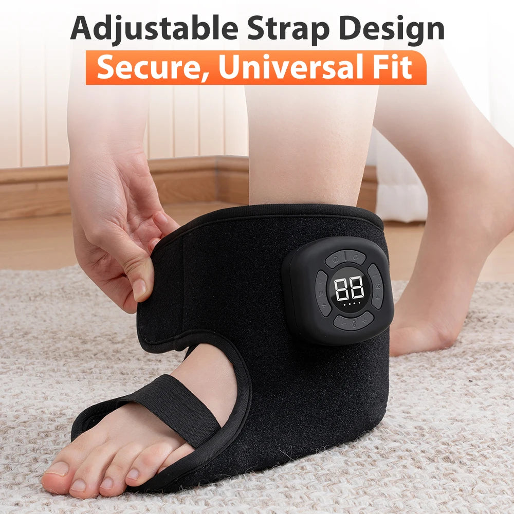Wireless Air Pressure Ankle Massager | Electric Heating & Vibration