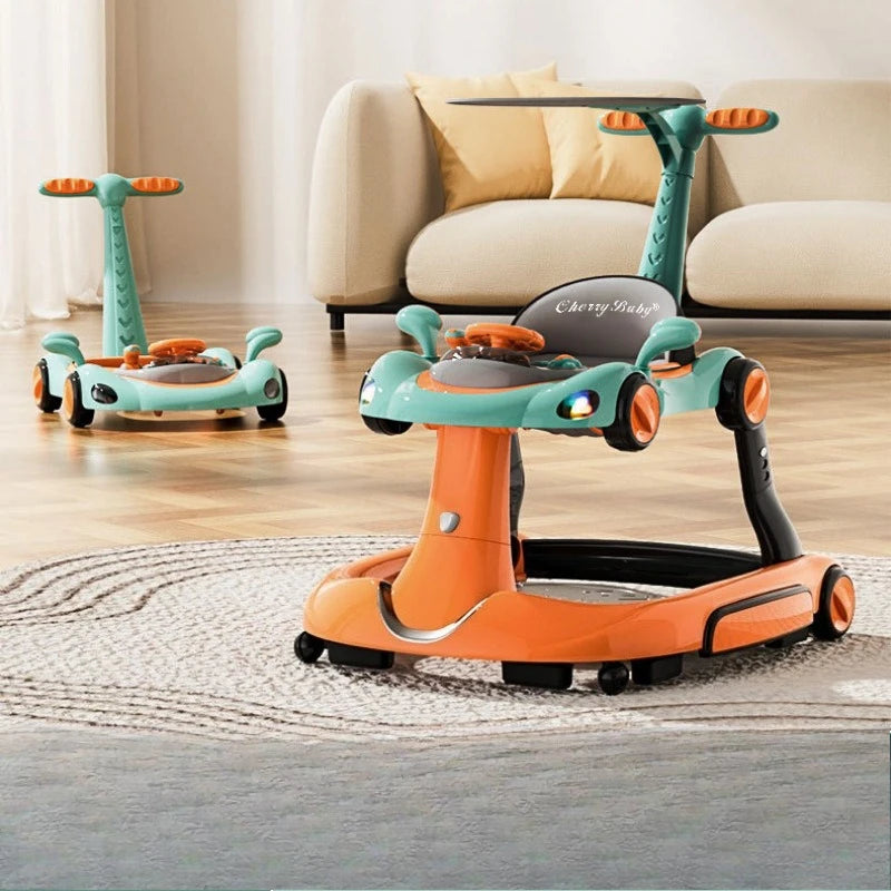 4-in-1 Multifunctional Baby Walker | Adjustable & Foldable Design