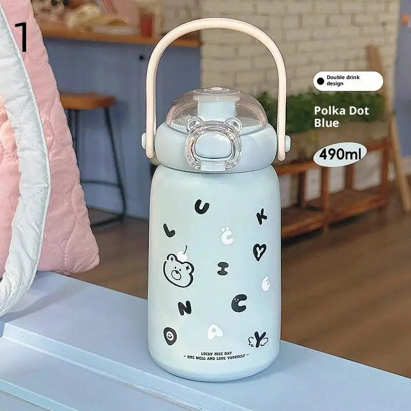 Cute Portable Stainless Steel Thermos Cup for Kids | Durable Drinkware