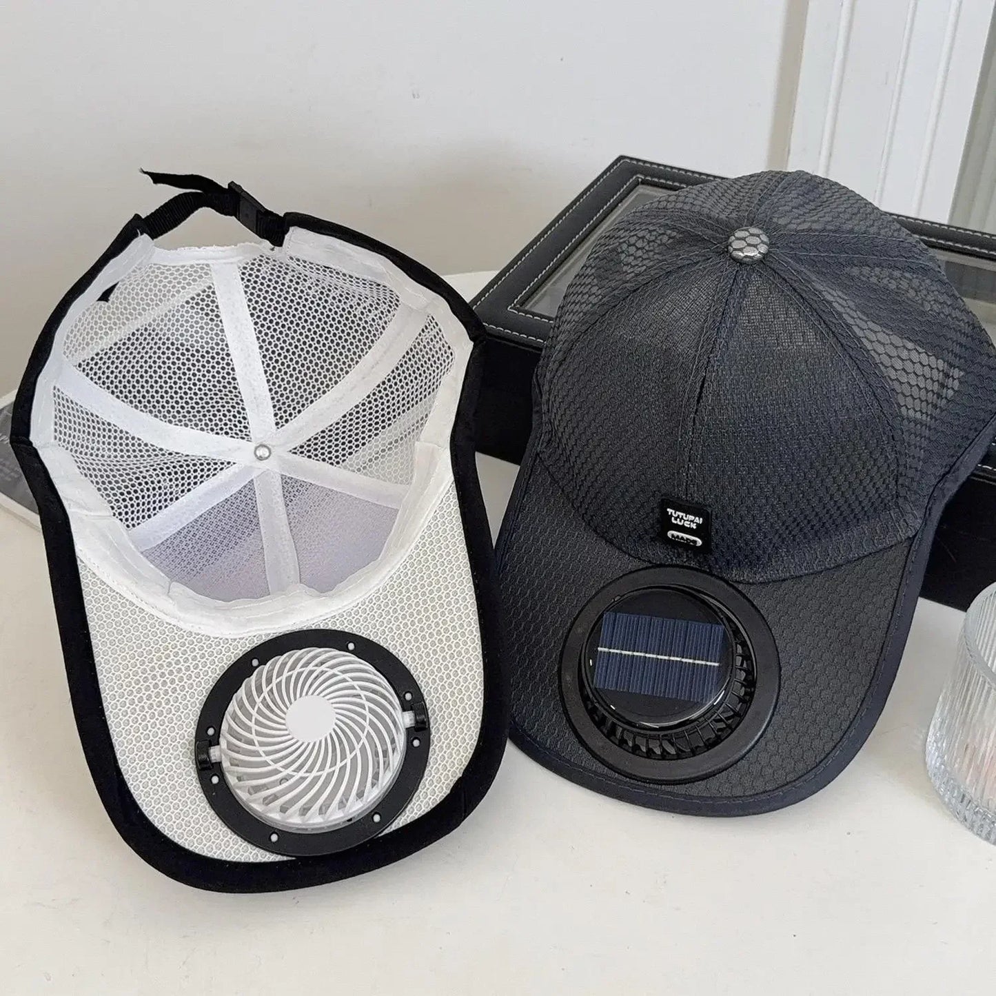 Breathable Mesh Cap with USB Fan | Summer Outdoor Sun Protection
