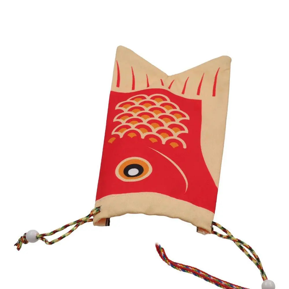Koi Carp Blessing Bag | Japanese Style Ethnic Jewelry Pouch
