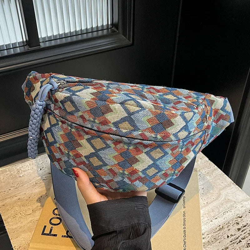 Stylish Corduroy Belt Bag for Women | Versatile Fanny Pack