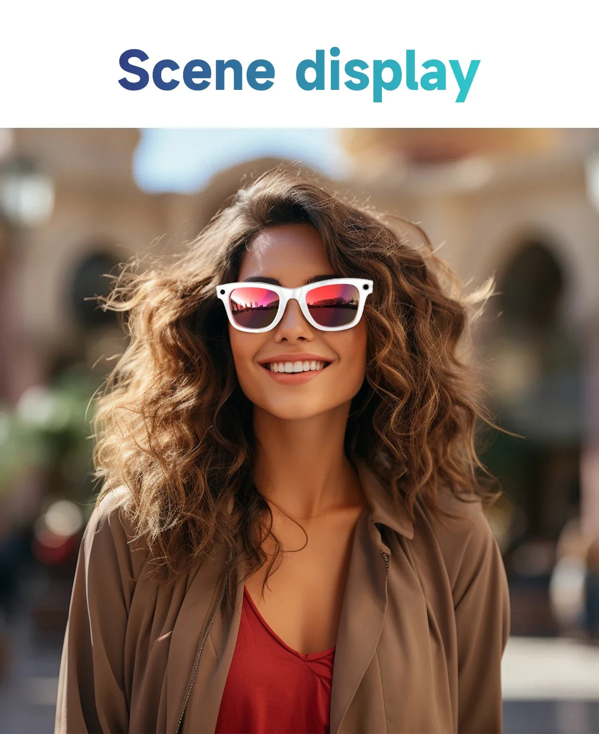 AI Smart Glasses with 8MP Camera & Bluetooth Connectivity