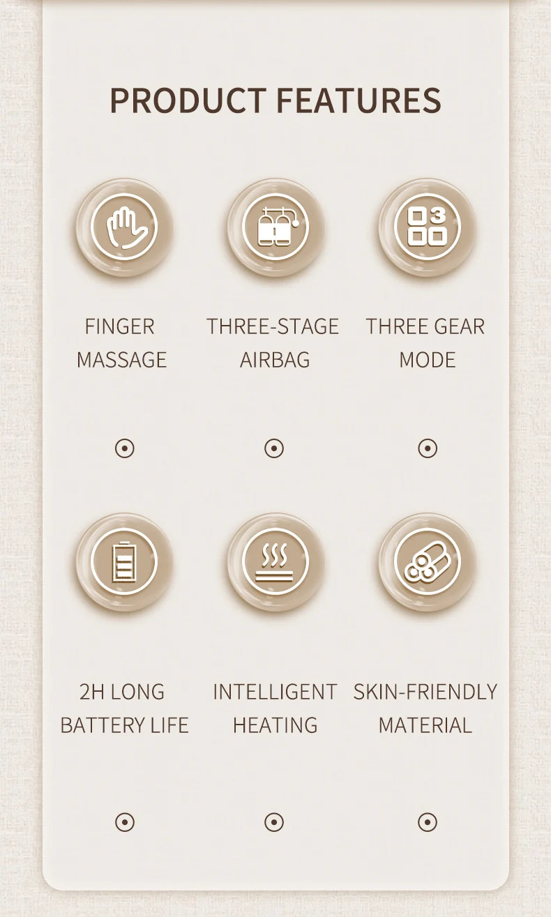 Airbag Compression Hand Massager | Relaxing Vibration Glove