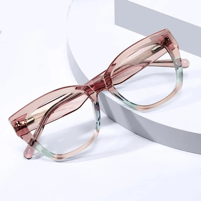 Stylish Cat Eye Acetate Glasses | Blue Light Blocking & Reading Eyewear