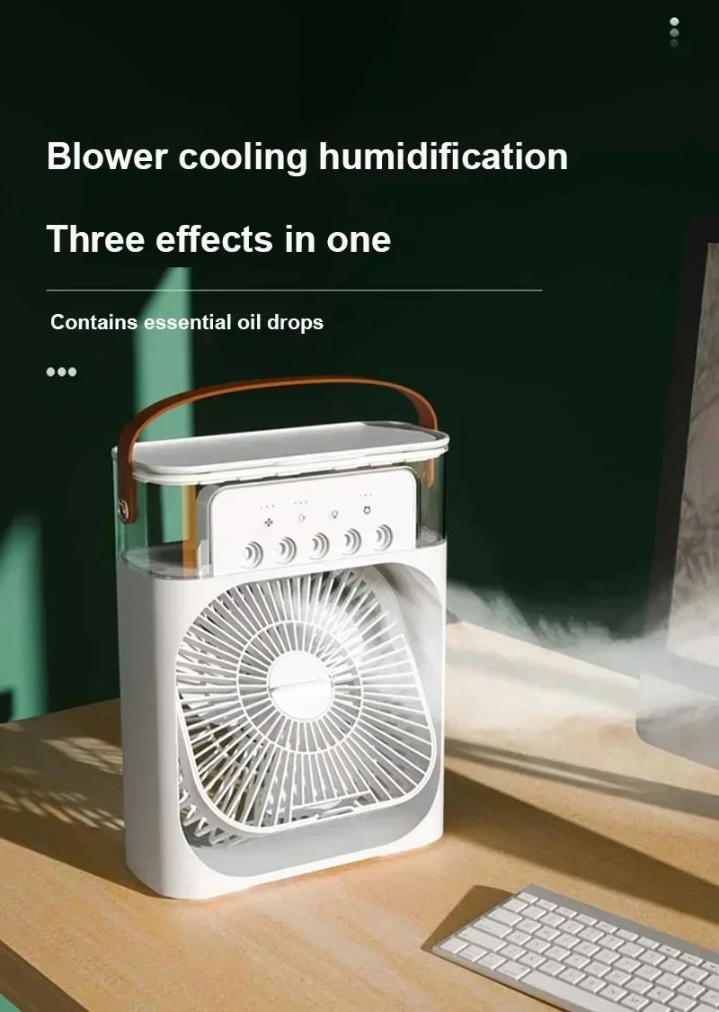 3-in-1 Portable Air Conditioner & Fan | Humidifier & Night Light