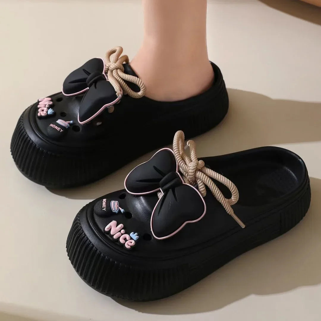 Women's Cute Bow EVA Slippers | Stylish Summer Sandals