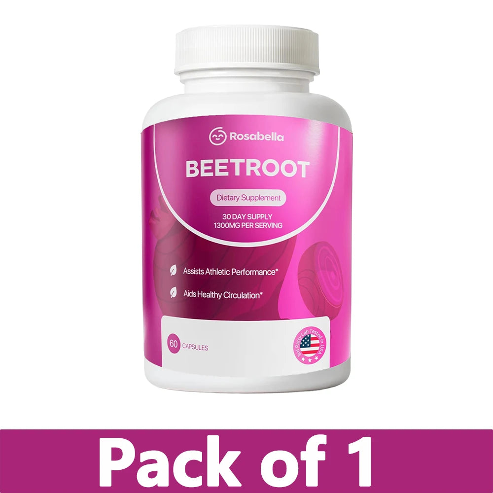 Organic Beet Root Capsules for Healthy Circulation & Vitality