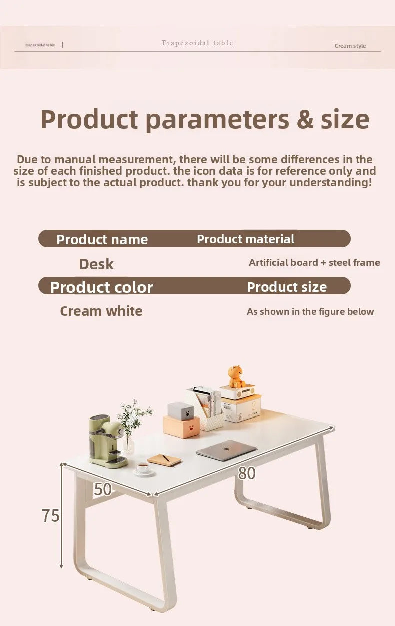 Durable White Computer Desk | Modern Makeup and Workstation