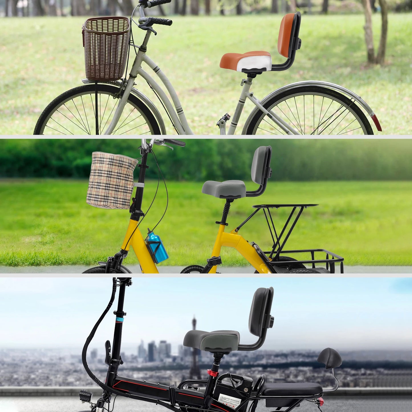 Adjustable Tricycle Seat with Comfortable Backrest | Durable Design