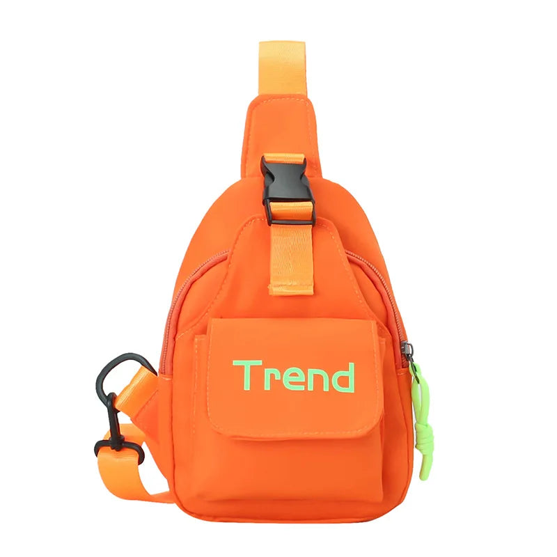 Cute Solid Color Children's Shoulder Bag | Stylish Kids Fanny Pack