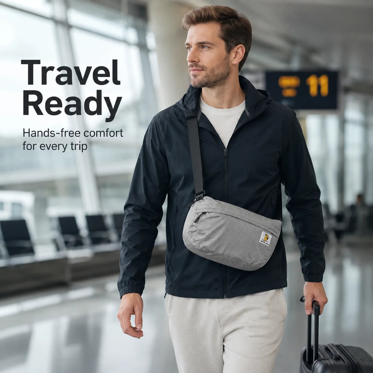 Ultralight Waterproof Crossbody Sling Bag for Travel & Daily Use
