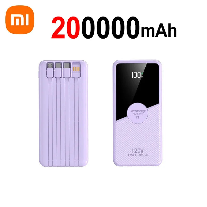200000mAh Power Bank | Fast Charging Portable Battery Charger