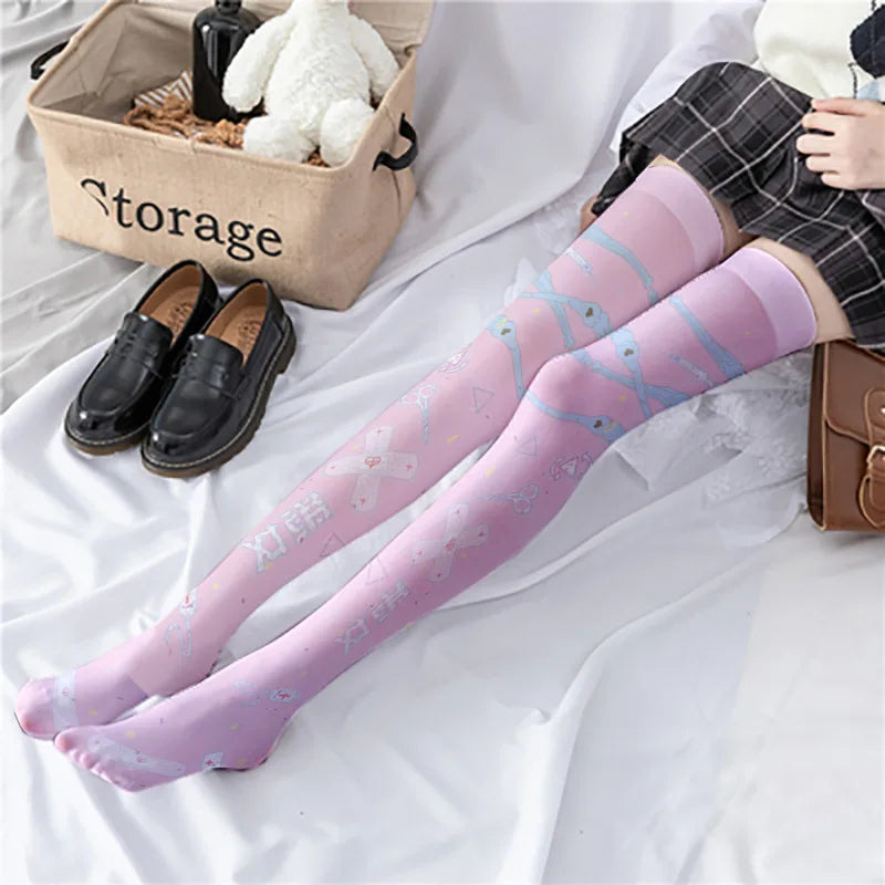Cute Japanese Lolita Over The Knee Stockings for Women