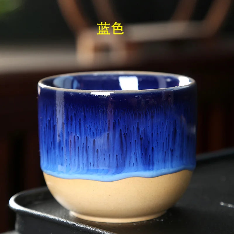 Taza de café de cerámica con degradado vintage | Elegante taza de té para cada sorbo