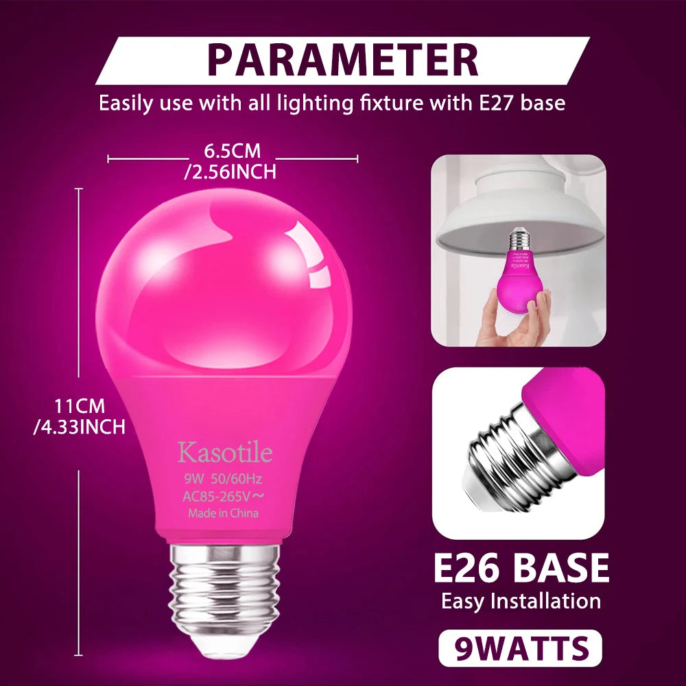 Colorful LED Energy Saving Bulb | 7 Color Options for Every Event