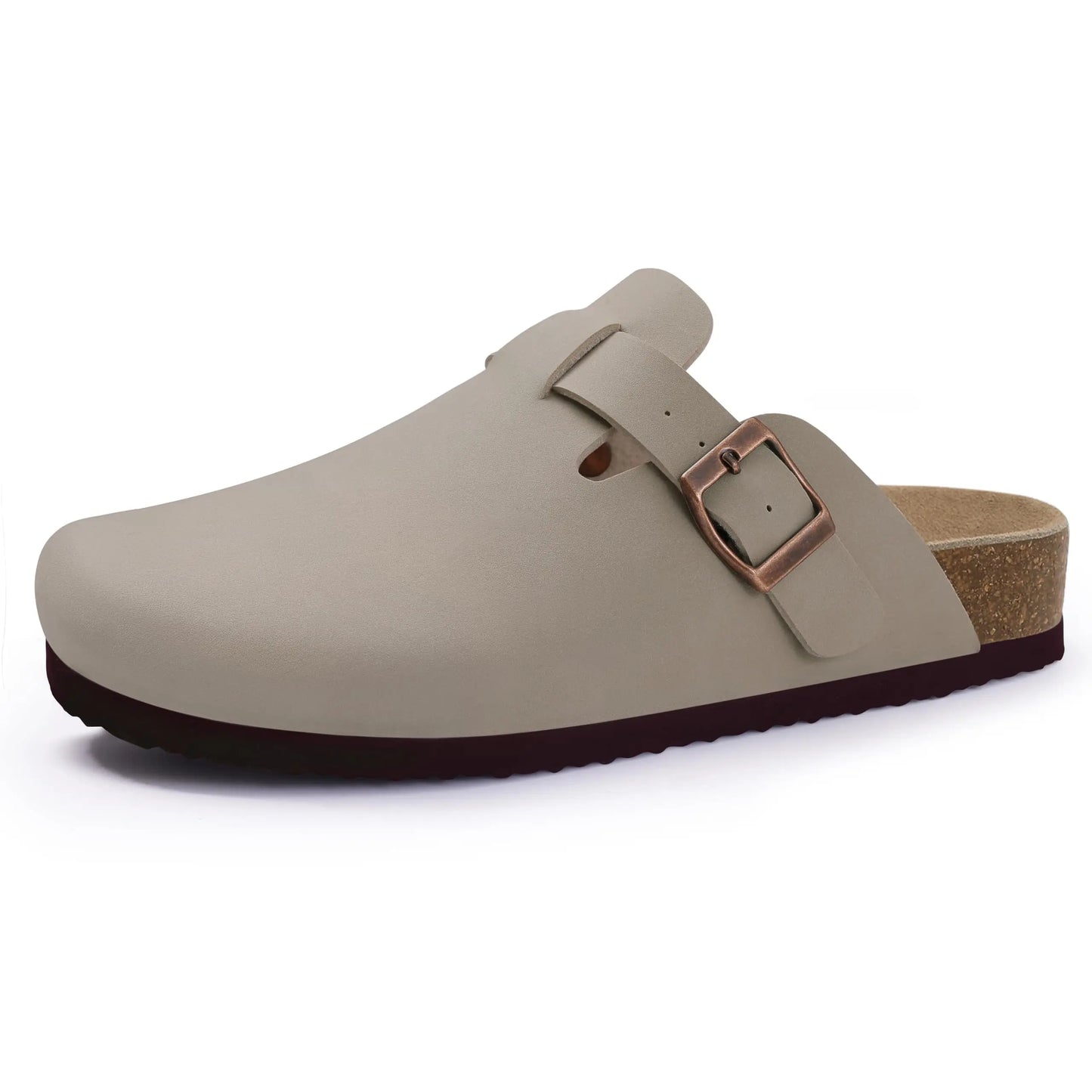 Shevalues Suede Clogs For Women Men Summer Cork Mules Soft Footbed Sandals With Arch Support  New Leisure Fashion Genuine Clogs