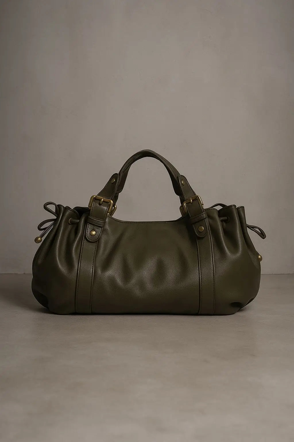 Bolso Tote Vintage de Cuero Lavado para Mujer | Elegante y de Gran Capacidad