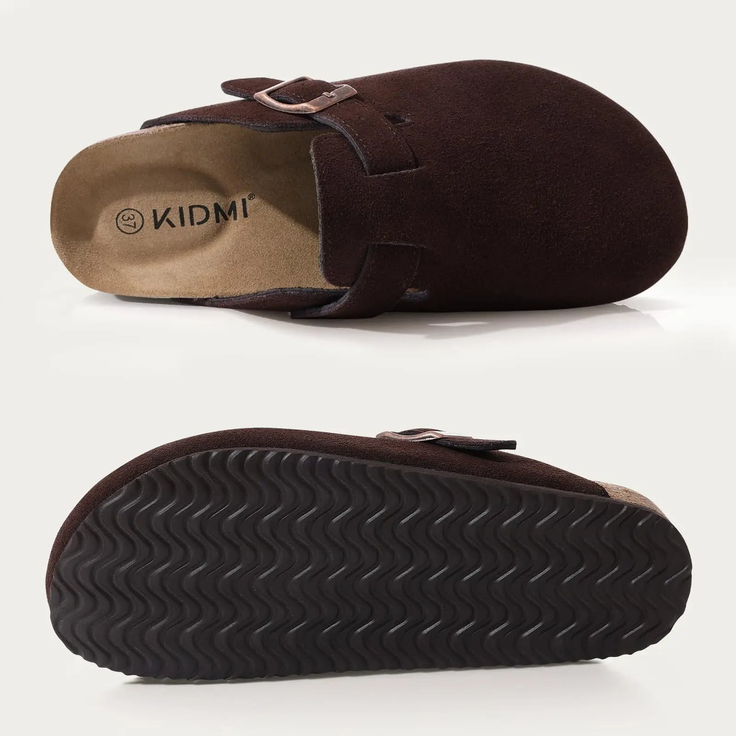 Comfortable Suede Clogs with Arch Support for All-Day Wear