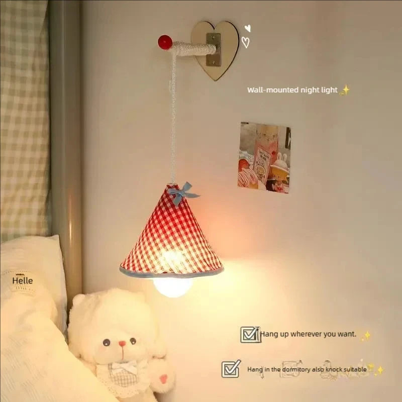 Linda luz nocturna recargable | Acogedora lámpara para habitaciones infantiles