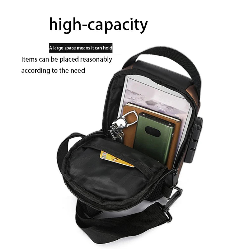 Casual Waterproof Anti-Theft Sling Bag | Durable Chest Backpack