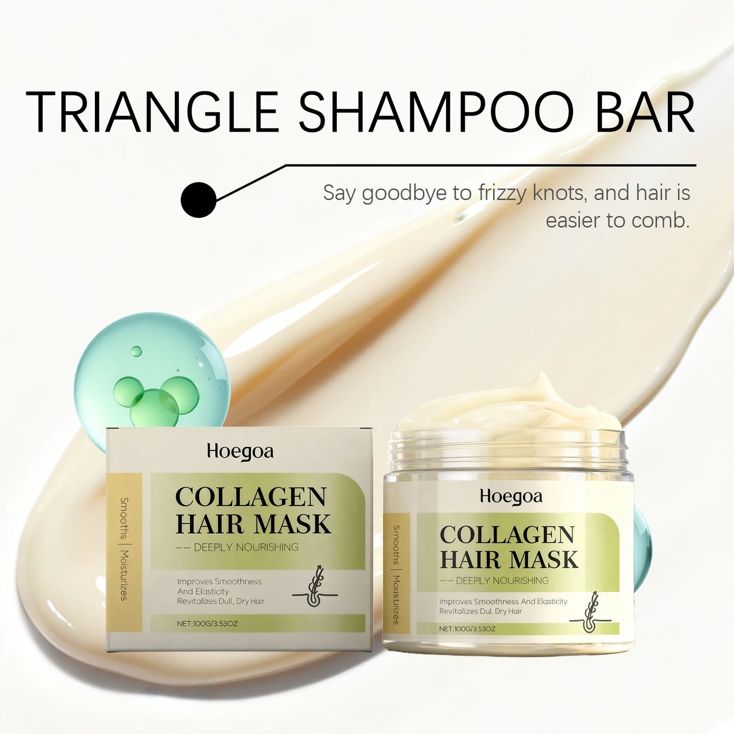 Collagen Ginger Hair Mask for Frizz Control & Deep Conditioning